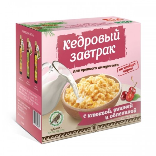 Купить Завтрак кедровый для крепкого иммунитета с клюквой, вишней и облепихой  г. Красноярск  