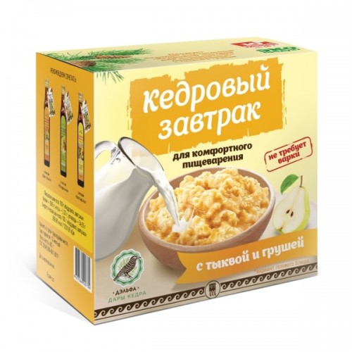 Купить Завтрак кедровый для комфортного пищеварения с тыквой и грушей  г. Красноярск  