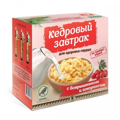 Завтрак кедровый для здоровья сердца с боярышником и амарантом  г. Красноярск  
